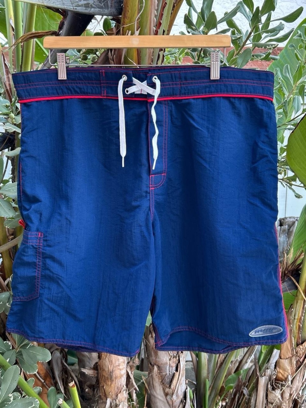 Vintage 90s Murf Wear USA Nylon Board Shorts Size 40 Surf Swim